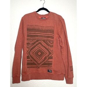 P.A.M Peaks & Mini Sweatshirt Pullover  Medium French Terry Aztec Double Graphic